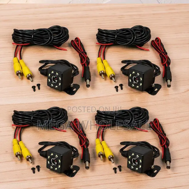 1080 Pixels Clarity Back Up 8 LEDs Car Rear Reverse Cameras