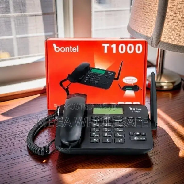 Backlit LCD Display Bontel T1000 Dual Sim GSM Landline Desktop Phone
