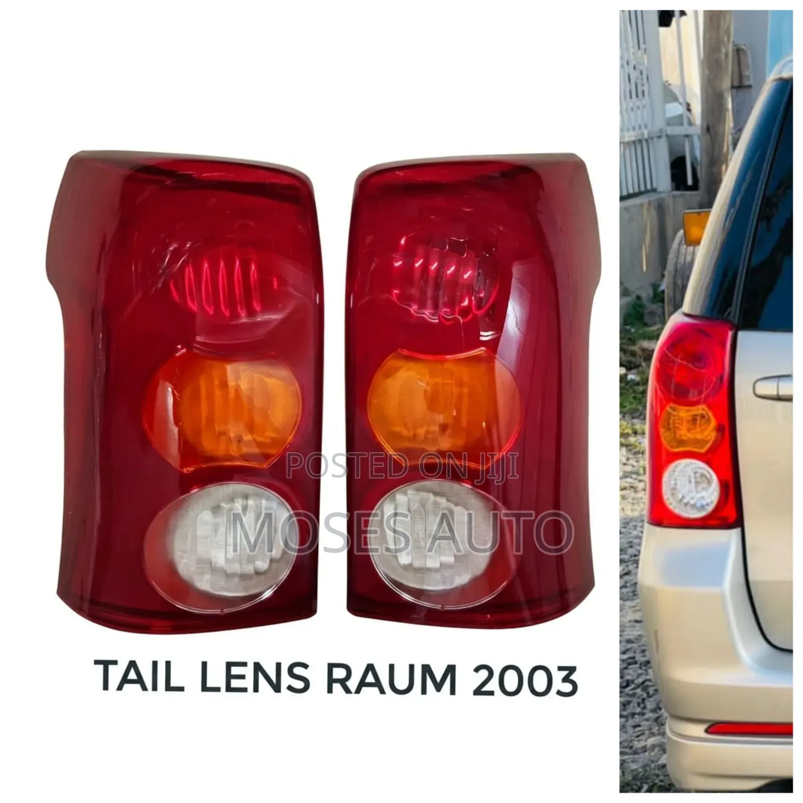Toyota Raum Backlight/Back Light/Taillight/Tail Lights Lens