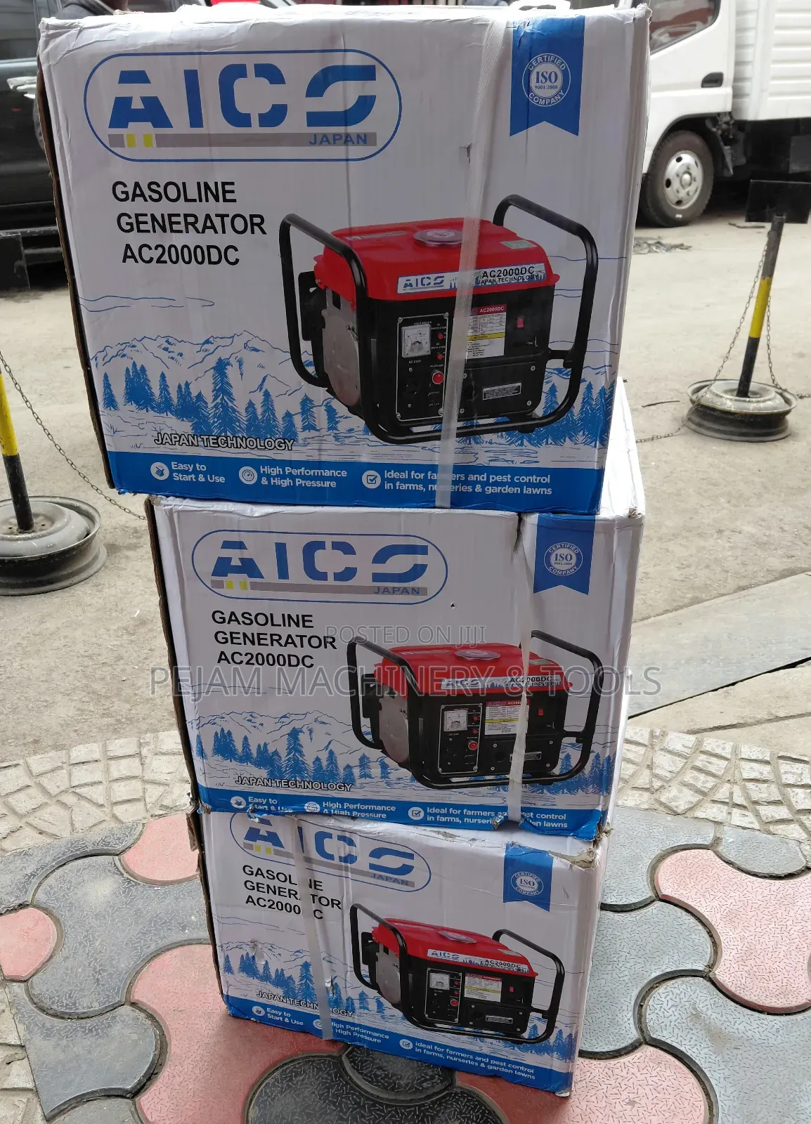 Aico Japan AC2000DC 1kVA 1000W Portable Gasoline Generator With AC/Dc