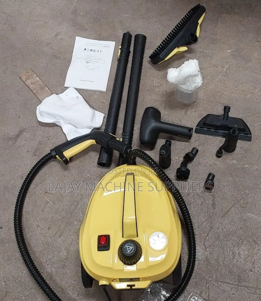 2000W Multi-Purpose High-Pressure Steam Cleaner Features a 4 to 5 Bar