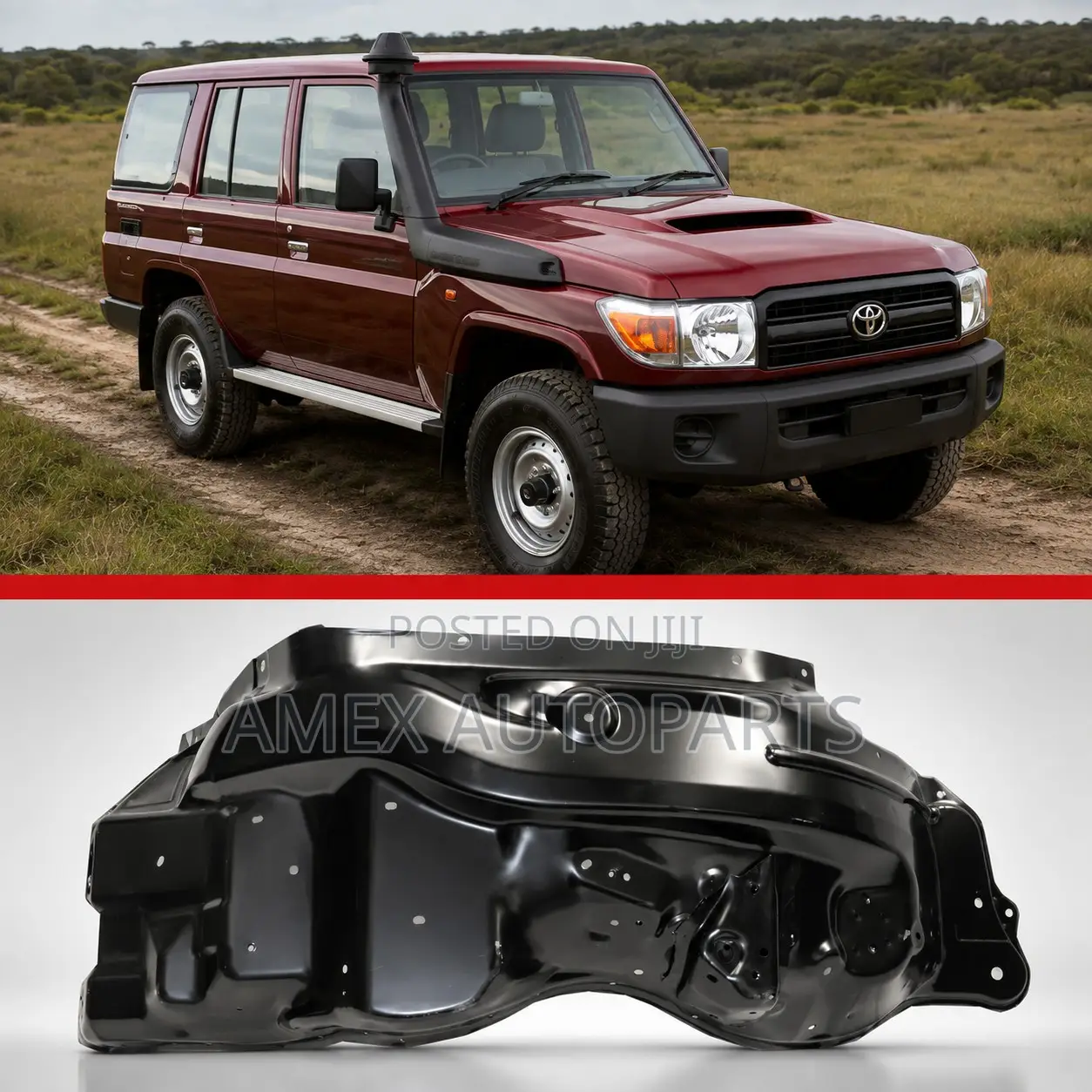Inner Valance Lower Toyota Land Cruiser FJ79 Curved