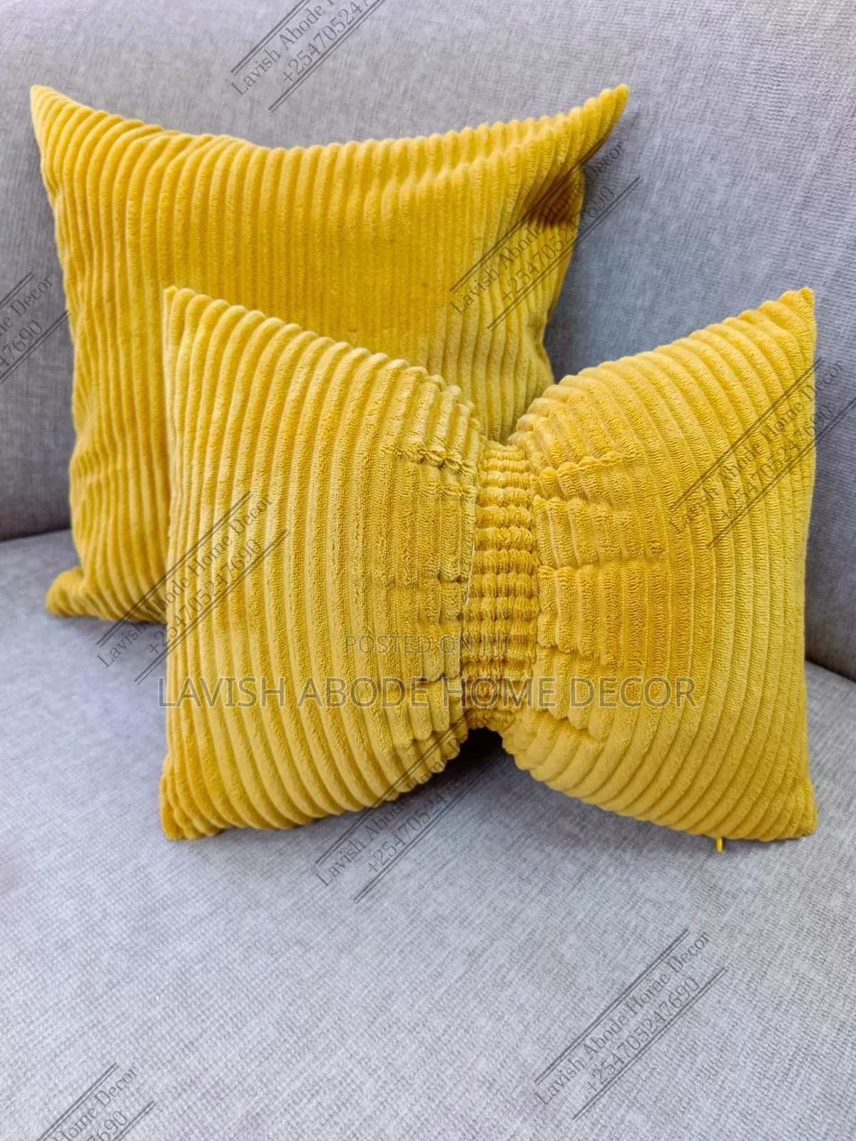 Mustard Yellow Throw Pillow Bow Tie Pillow -Elegant Home Decor