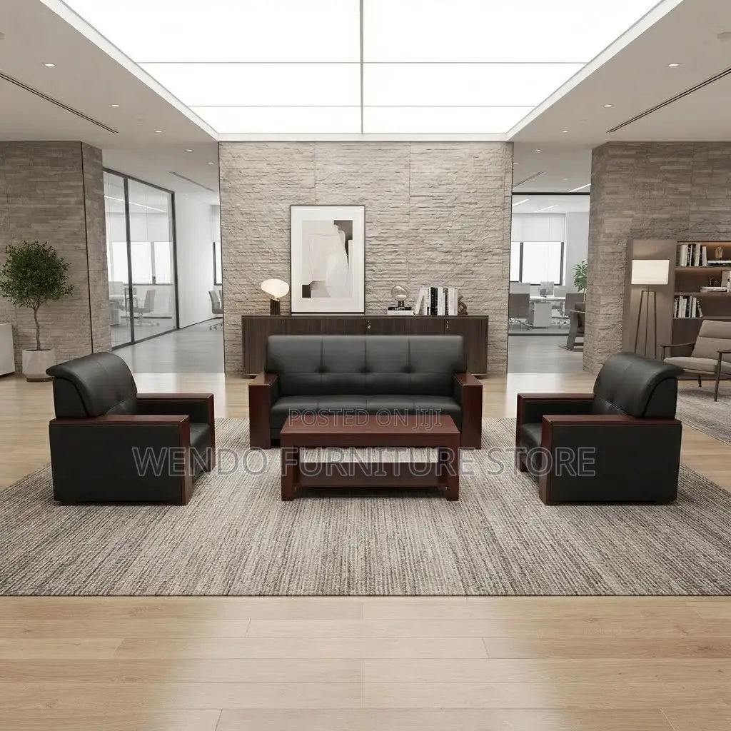 Office Sofa; Five Seaters Office Lobby Reception Interior Sofa Set