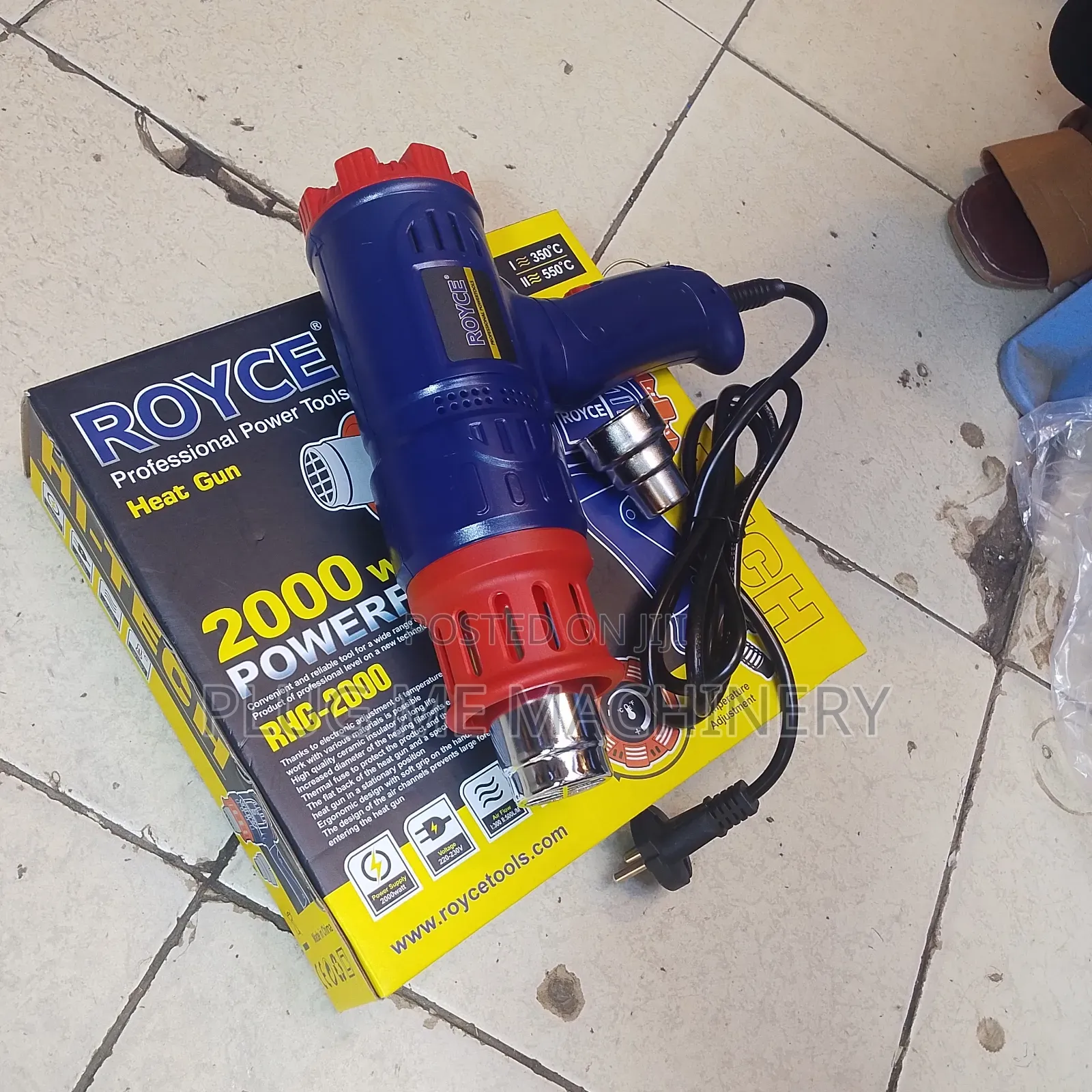 Heavy Duty Royce 2000 Watts Heat Gun/ Industrial Heat Gun Royce New
