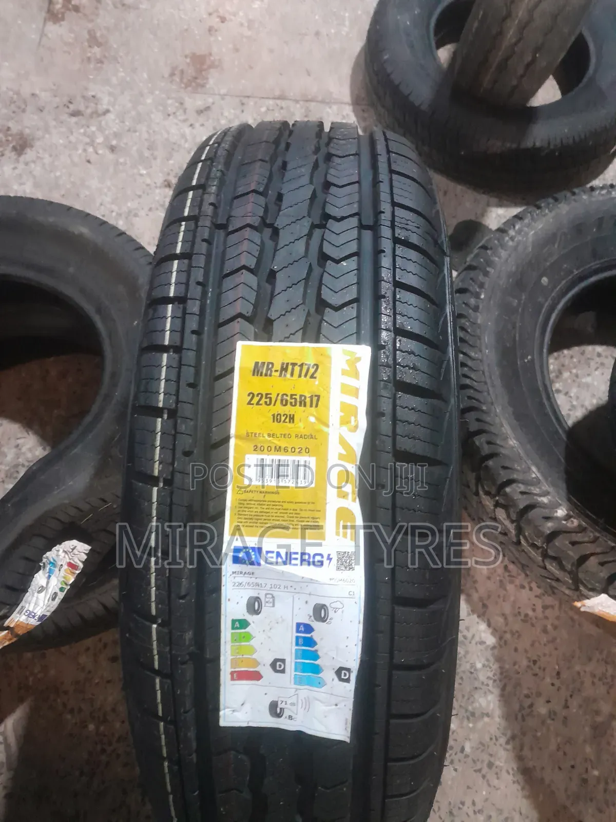 Brand New Mirage Tyres 225/65r17 - Excellent SUV Grip