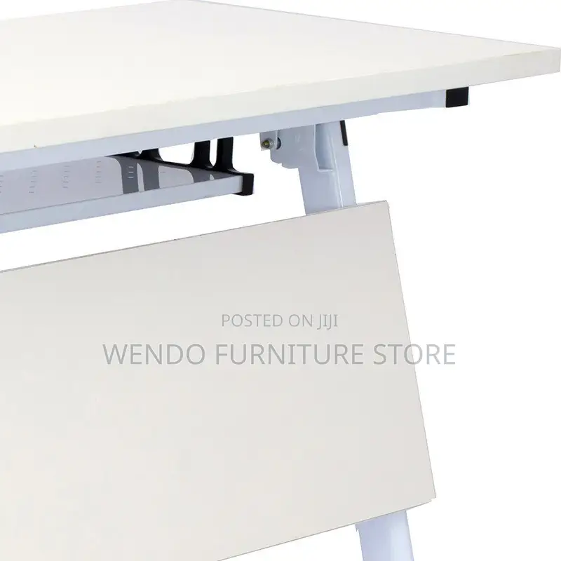 Office Desk; 1200mm White Foldable Office Conference Training Table