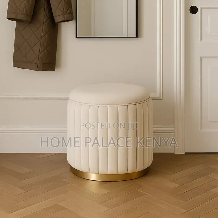 Ottoman Stool; Premium Decorative Ottoman Footstool for Modern Home