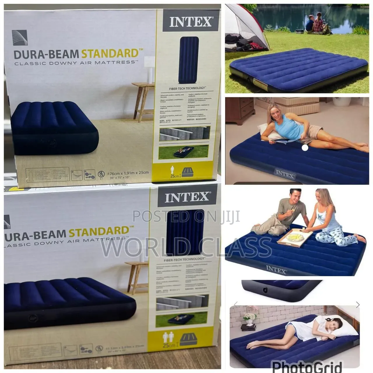 5 by 6 Inflatable Air Mattress With Free Electric Pump–