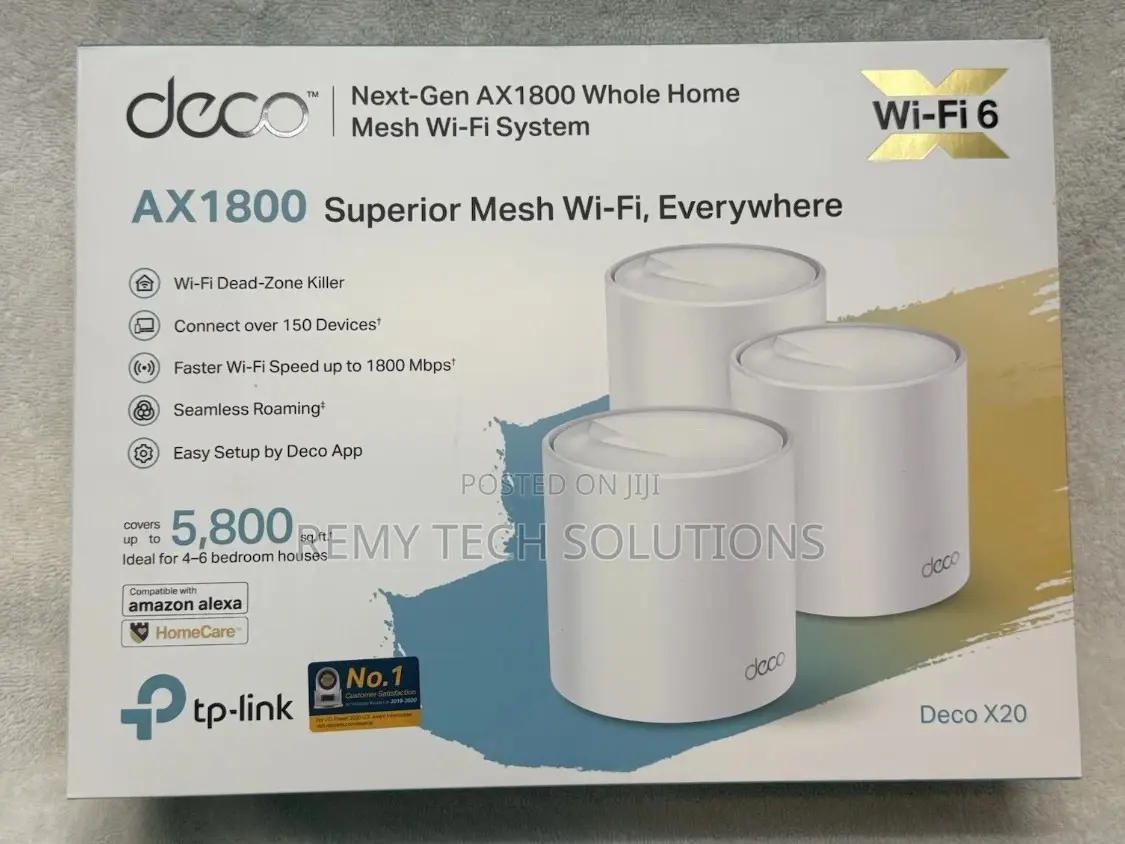 TP-Link Deco X20 AX1800 Whole Home Mesh Wi-Fi 6