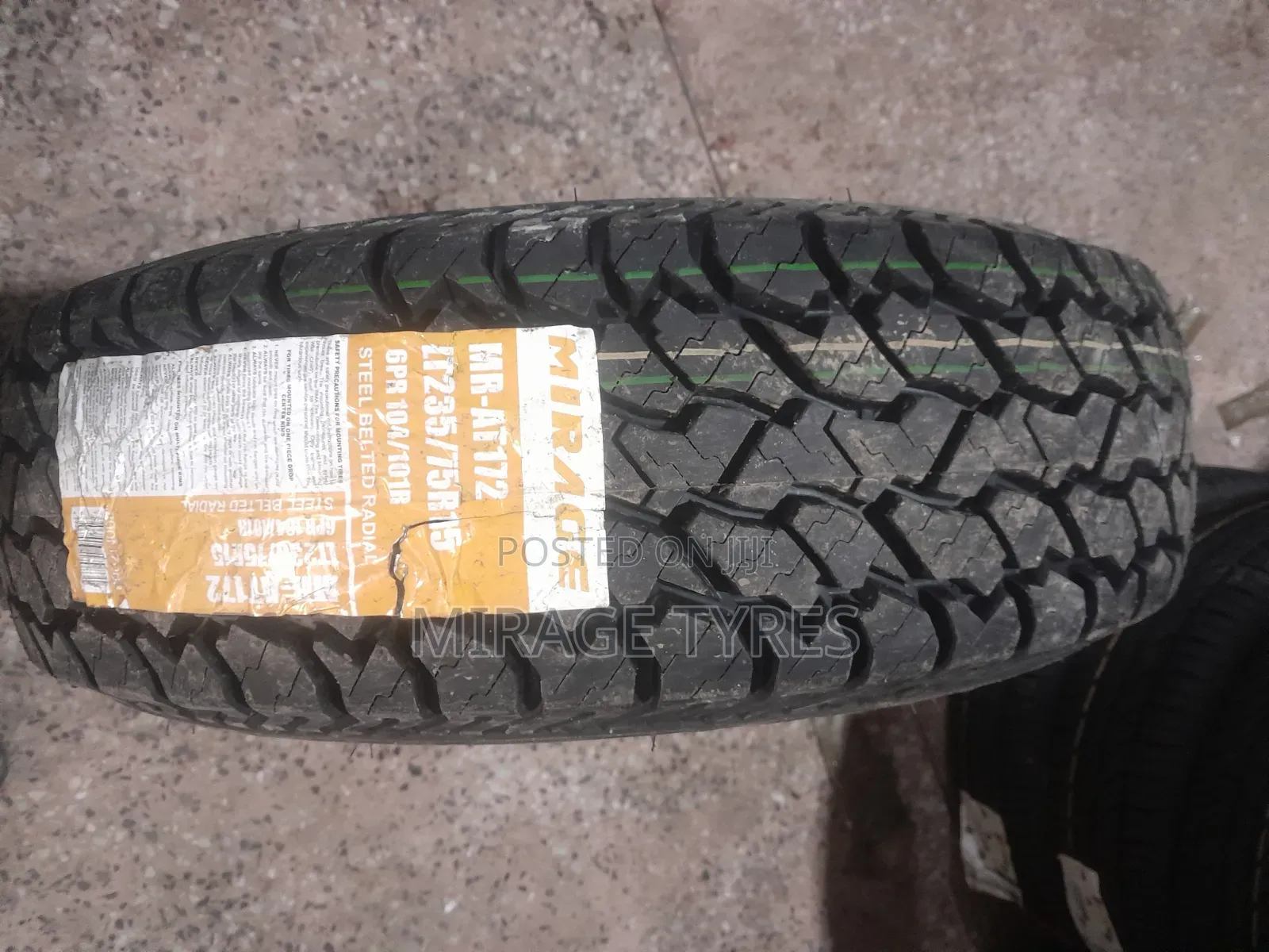 Brand New Mirage Tyres 235/75r15 - Tough 4x4 SUV Performance