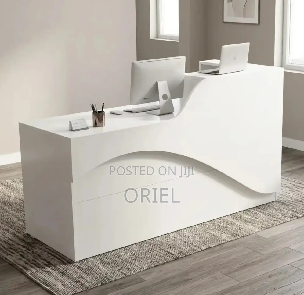 Office Desk : 160CM White Counter Desk for Sale