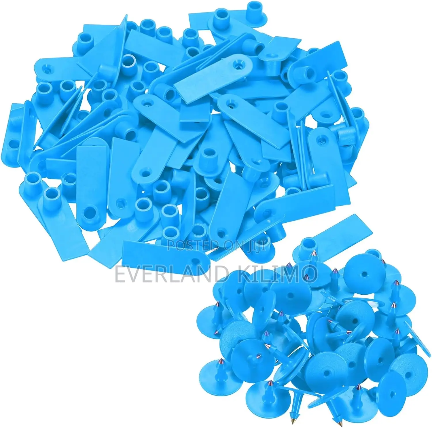 Plain Blue Slim Tags for Goats and Sheeps
