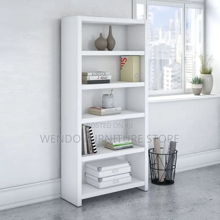 Home Office 5 Tier Book Storage Shelf