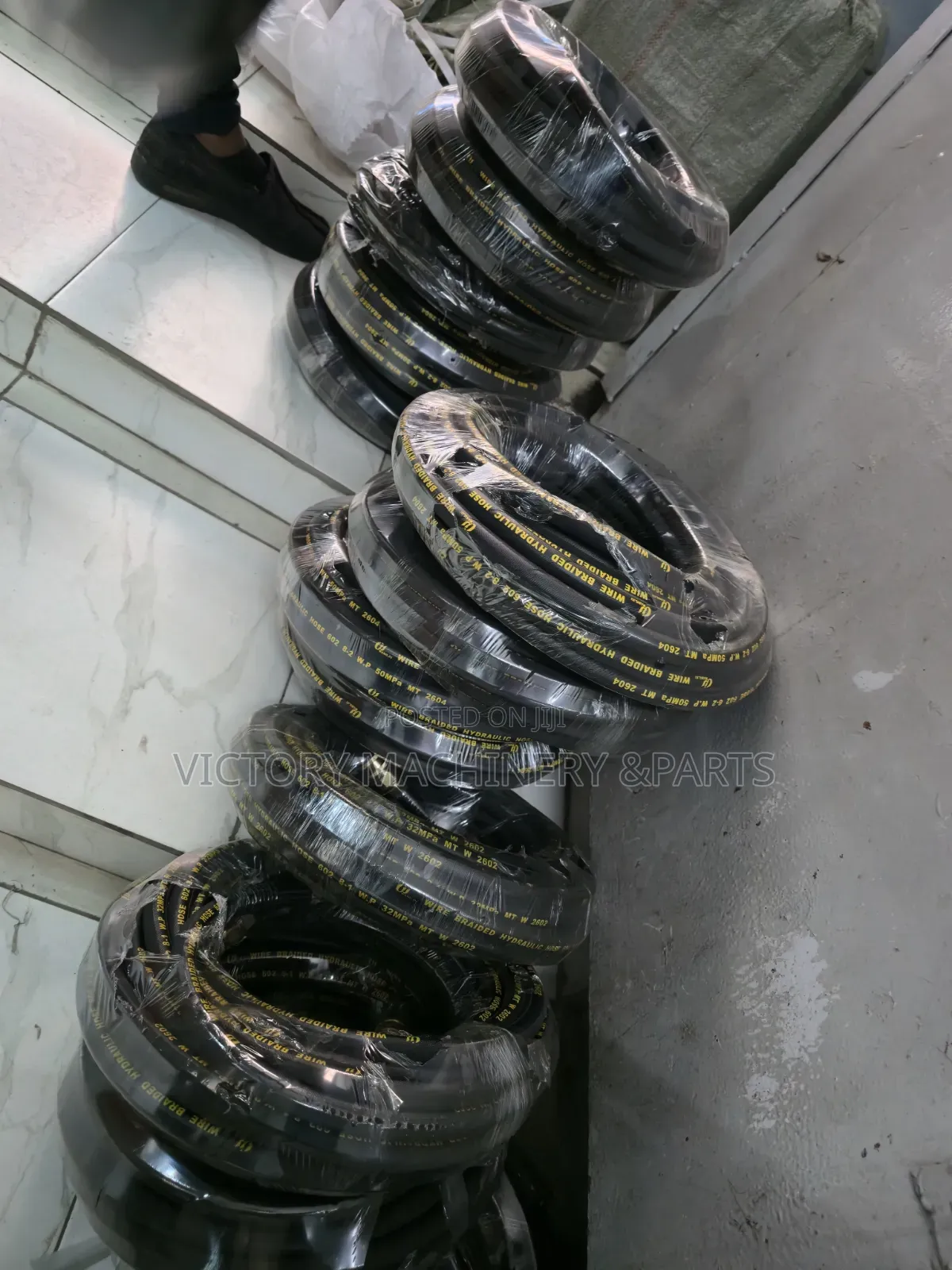 Pressure Washer Carwash Pipe 15m Rubber Lock Type Fitting