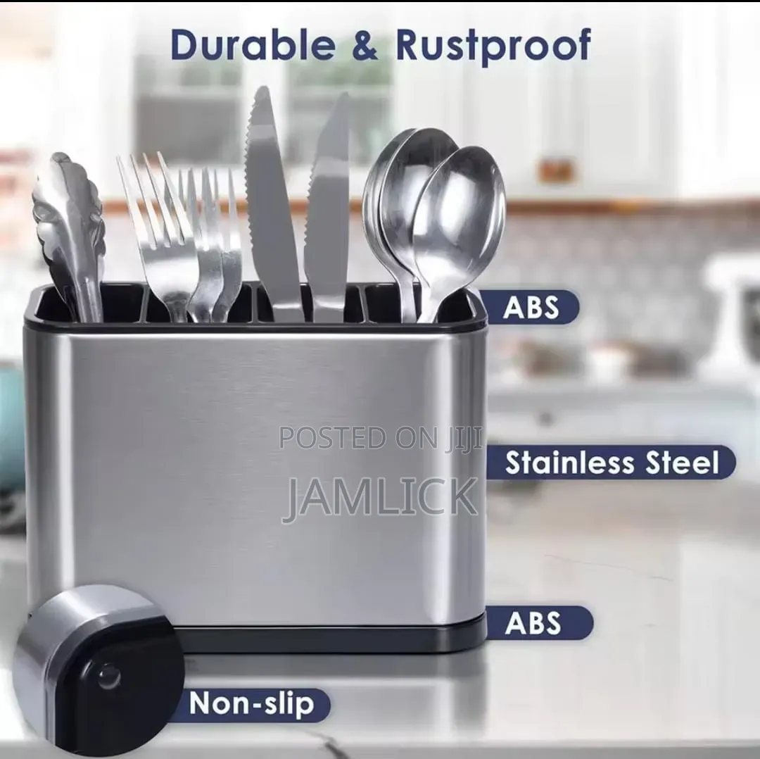 4-Compartment Kitchen Cutlery Holder - Bz