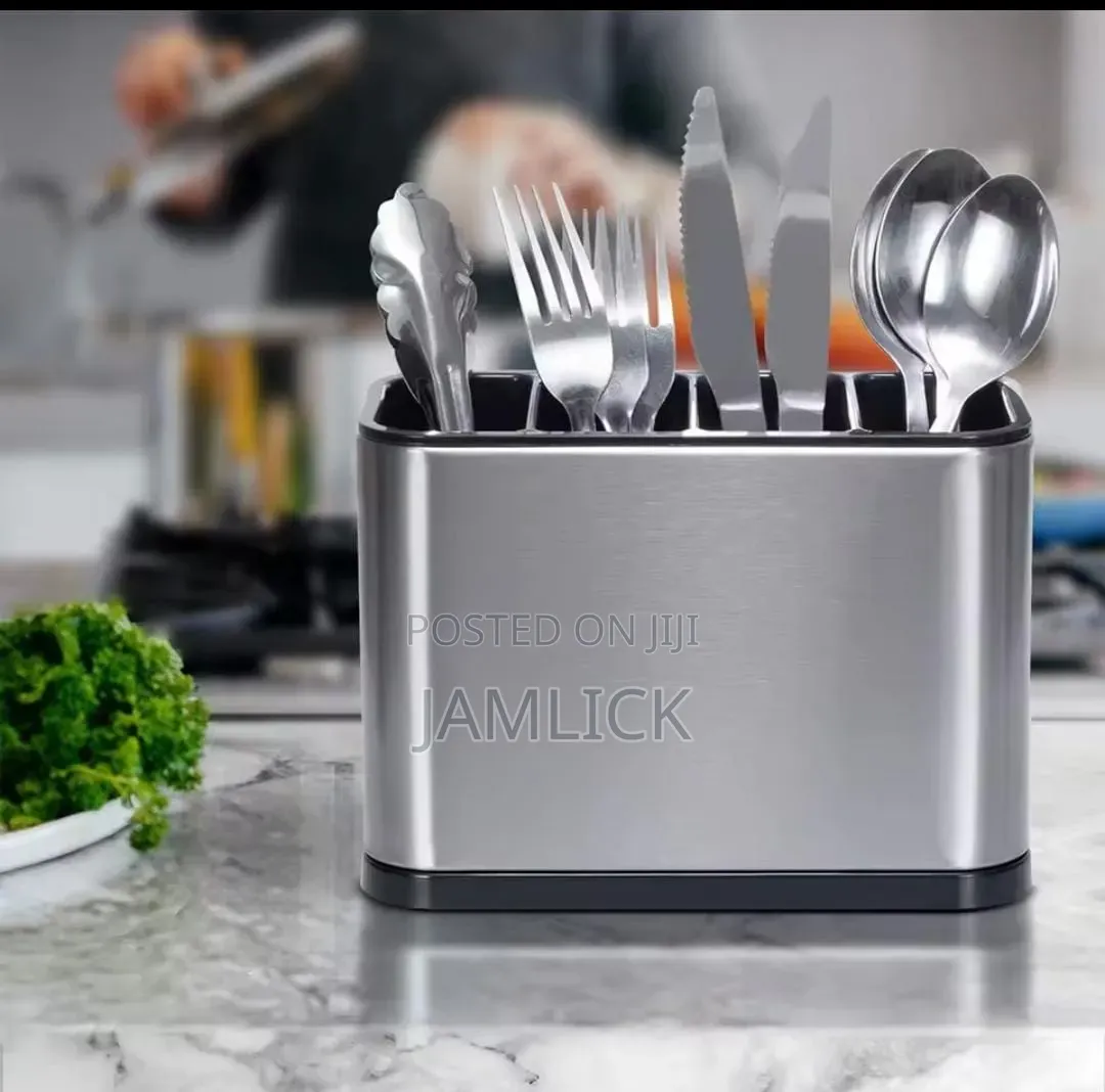 4-Compartment Kitchen Cutlery Holder - Bz