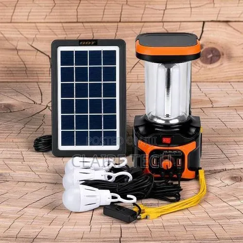 Dat AT-9016 Solar Kit With Radio FM Radio and Bulbs