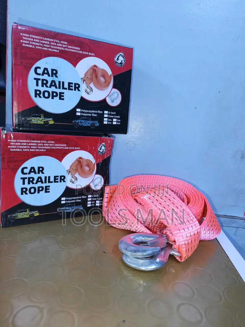 Emergency Car Tow Rope. Heavy Duty Towing Rope