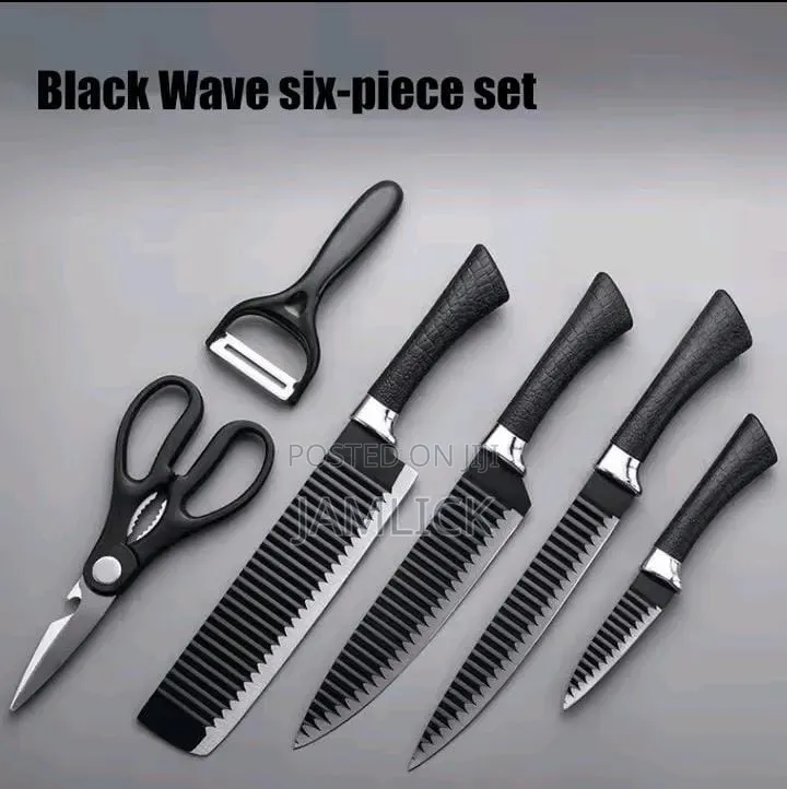 6pcs Zepter Black Non-Stick Knife Gift Set - Bz