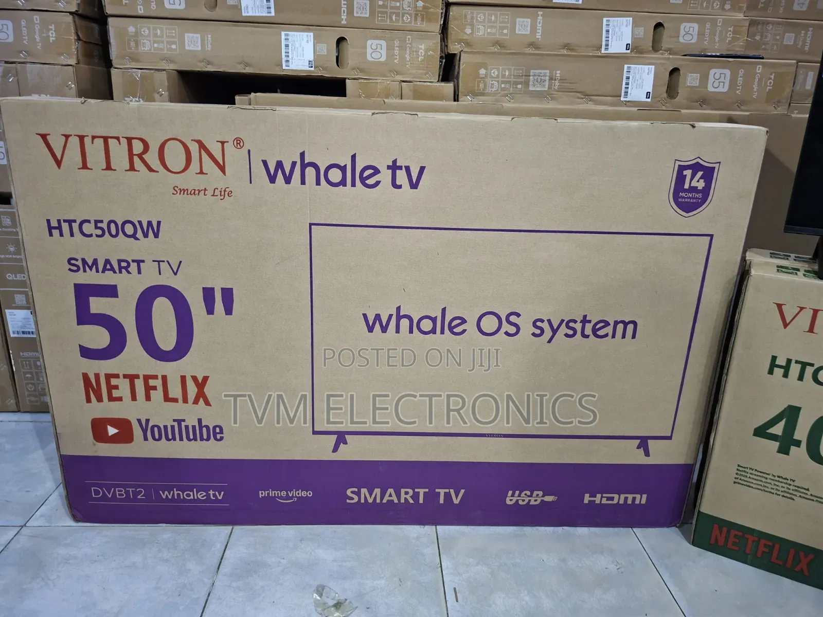Vitron 50 Inch QLED Whale TV | HTC50QW | New 2026 Model