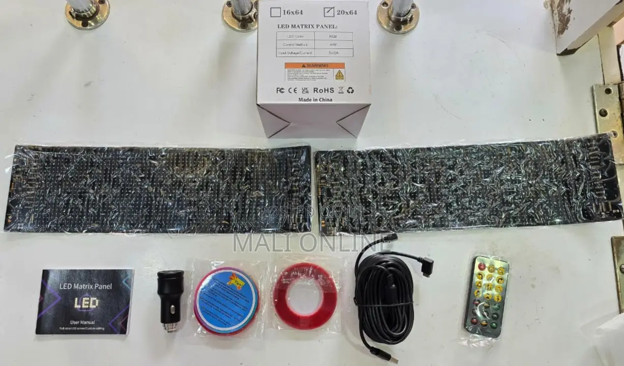 2-Pack Devil’s Eye LED Car Windshield Display Programmable Panel App