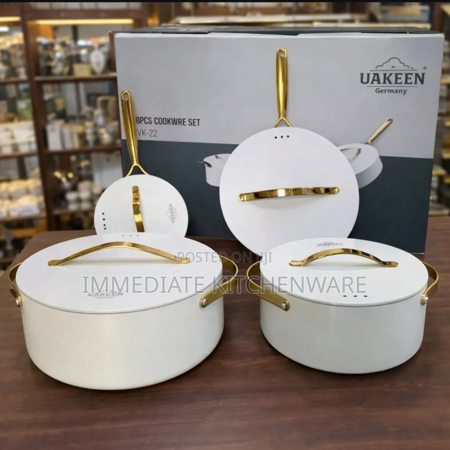 CERAMIC Cookware 8pcs Set