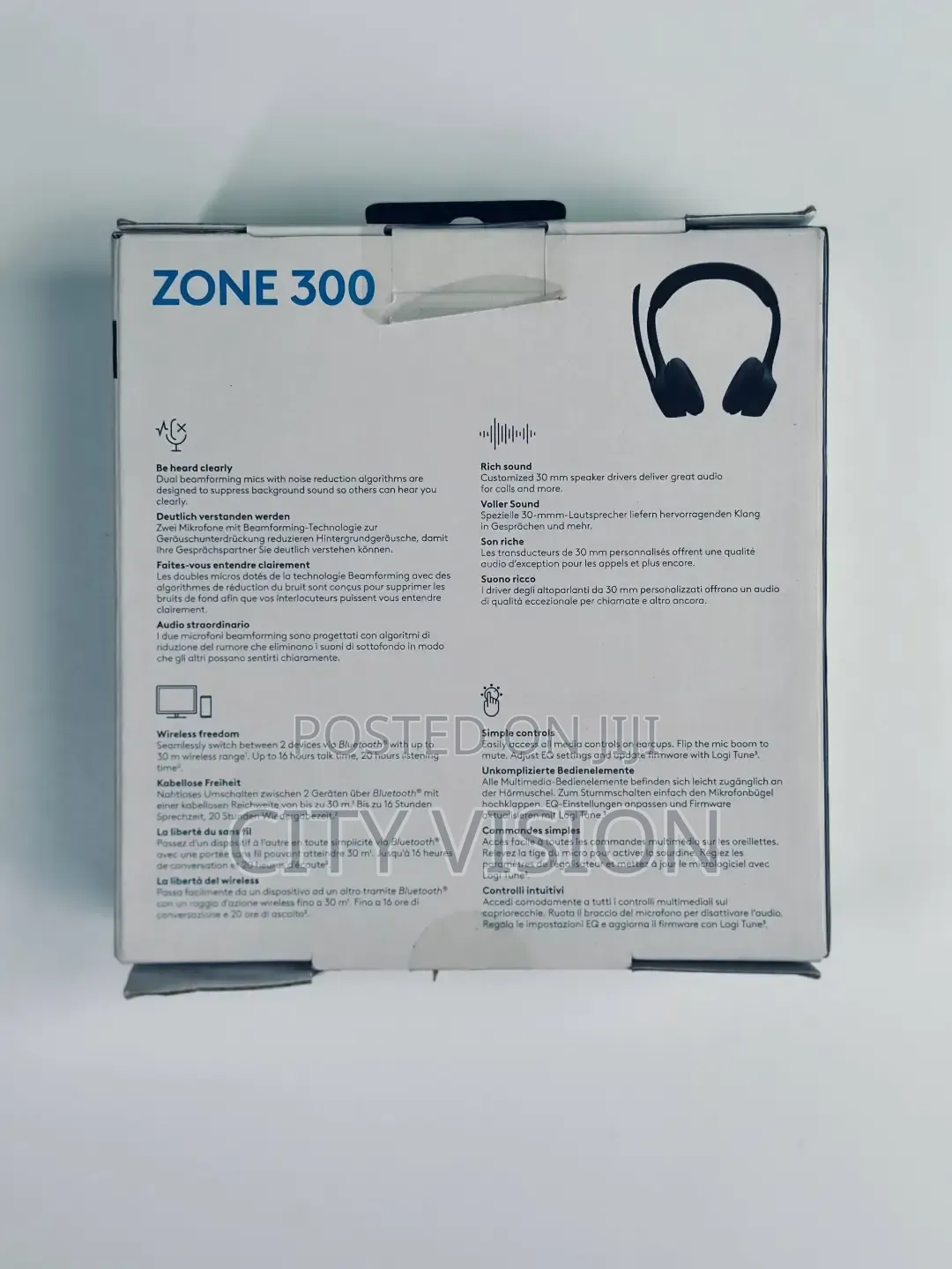 Logitech Zone 300 Bluetooth Headphones With Noise Cancelling