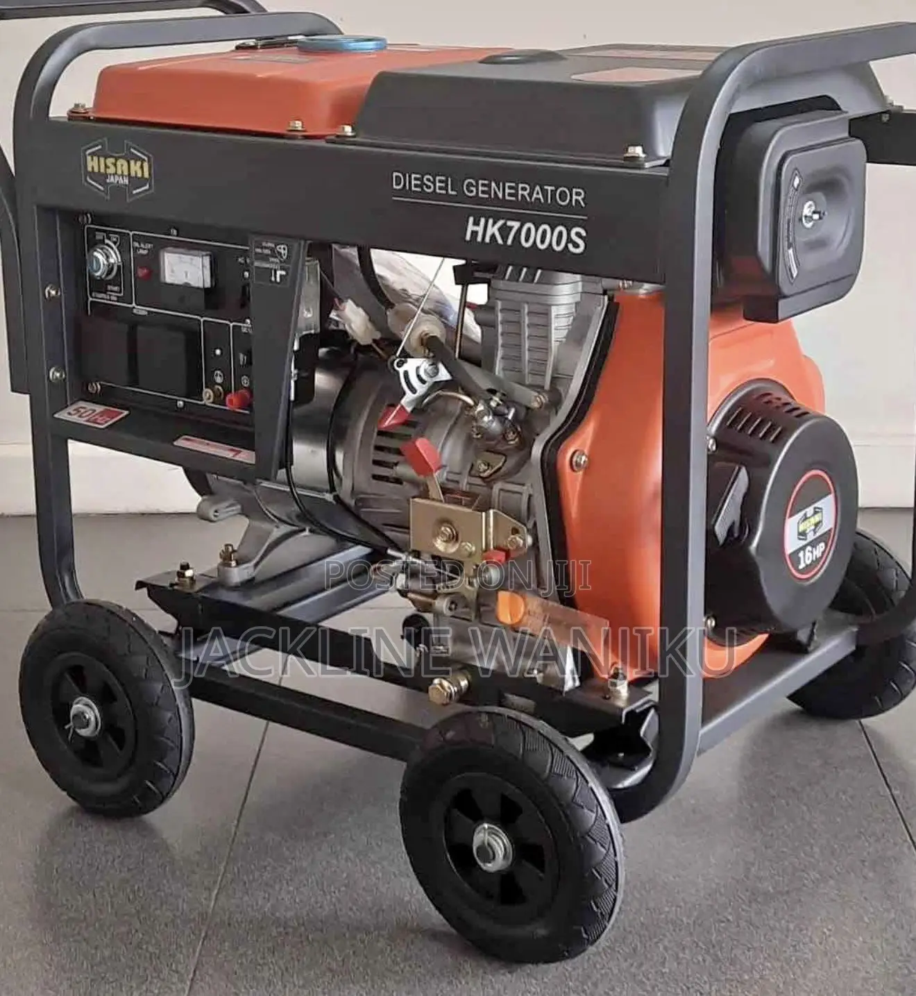 *HK7000S* Hisaki Japan *Diesel* Generator Rated Output 9.3 Kva