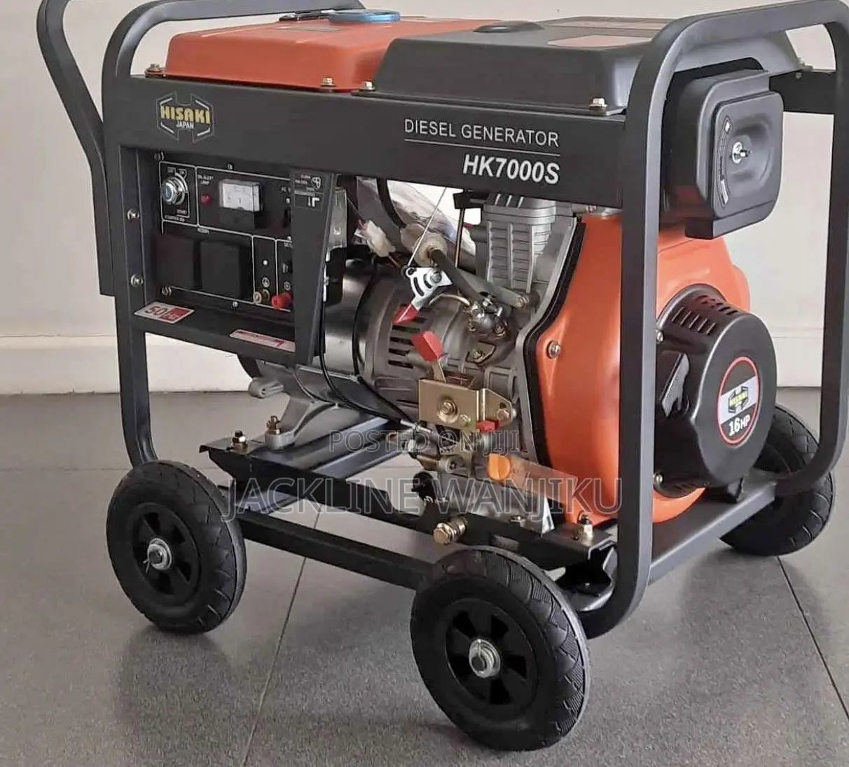 *HK7000S* Hisaki Japan *Diesel* Generator Rated Output 9.3 Kva