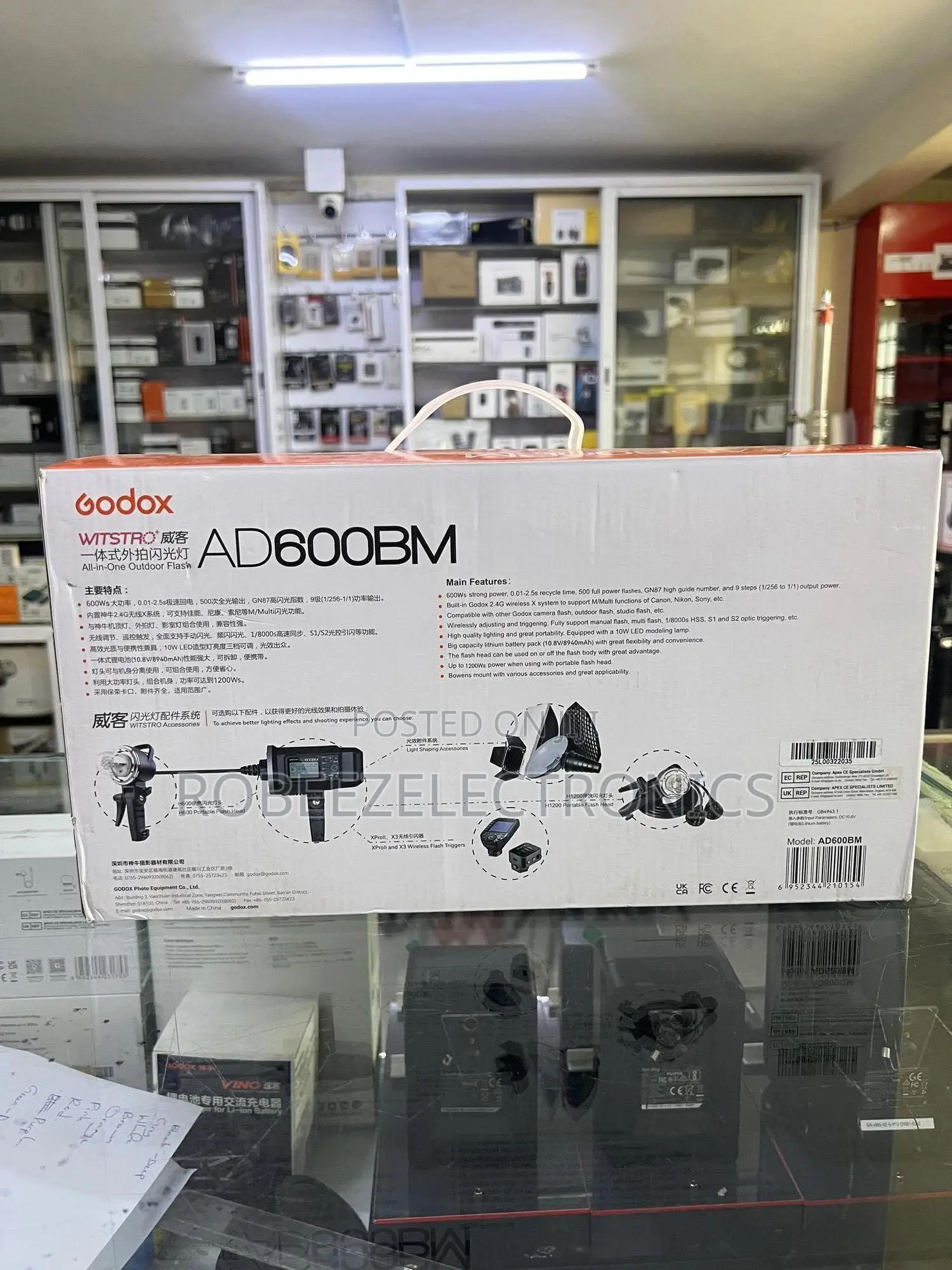 Godox AD600BM Witstro Manual Battery Powered Outdoor Flash