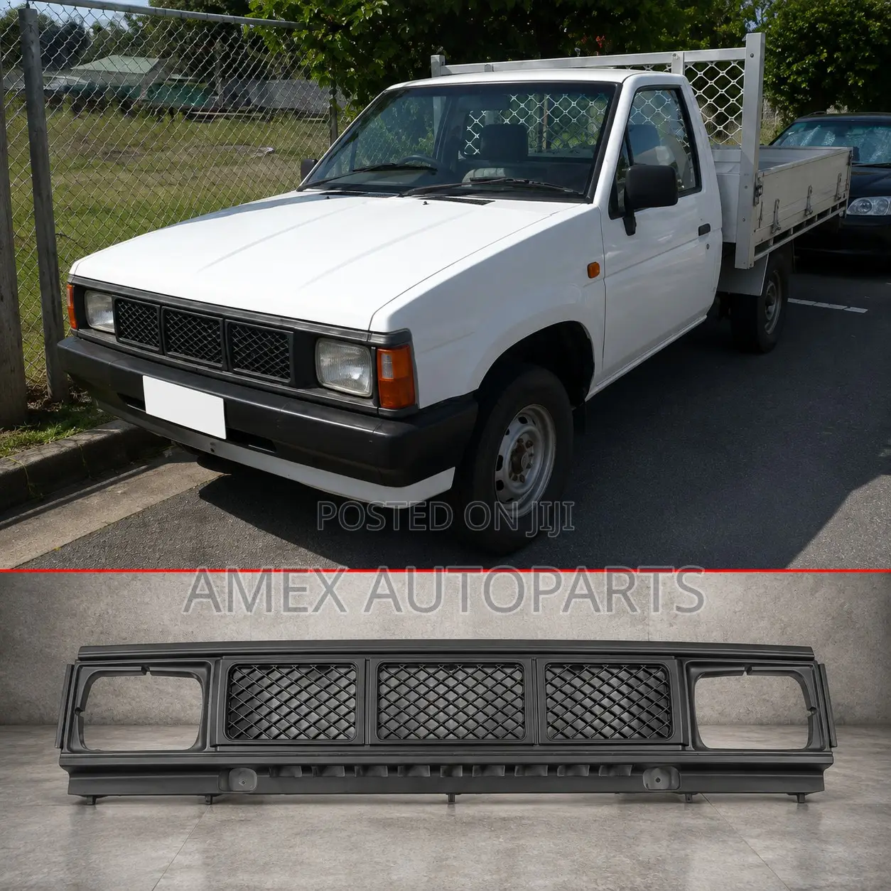 Front Grille Nissan D21 Sahara Z16 1986 - 1993 Grey
