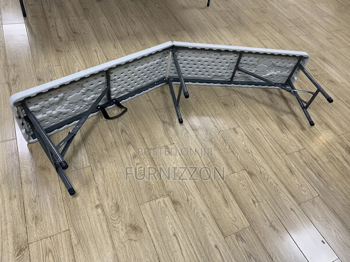 White Plastic Folding Bench