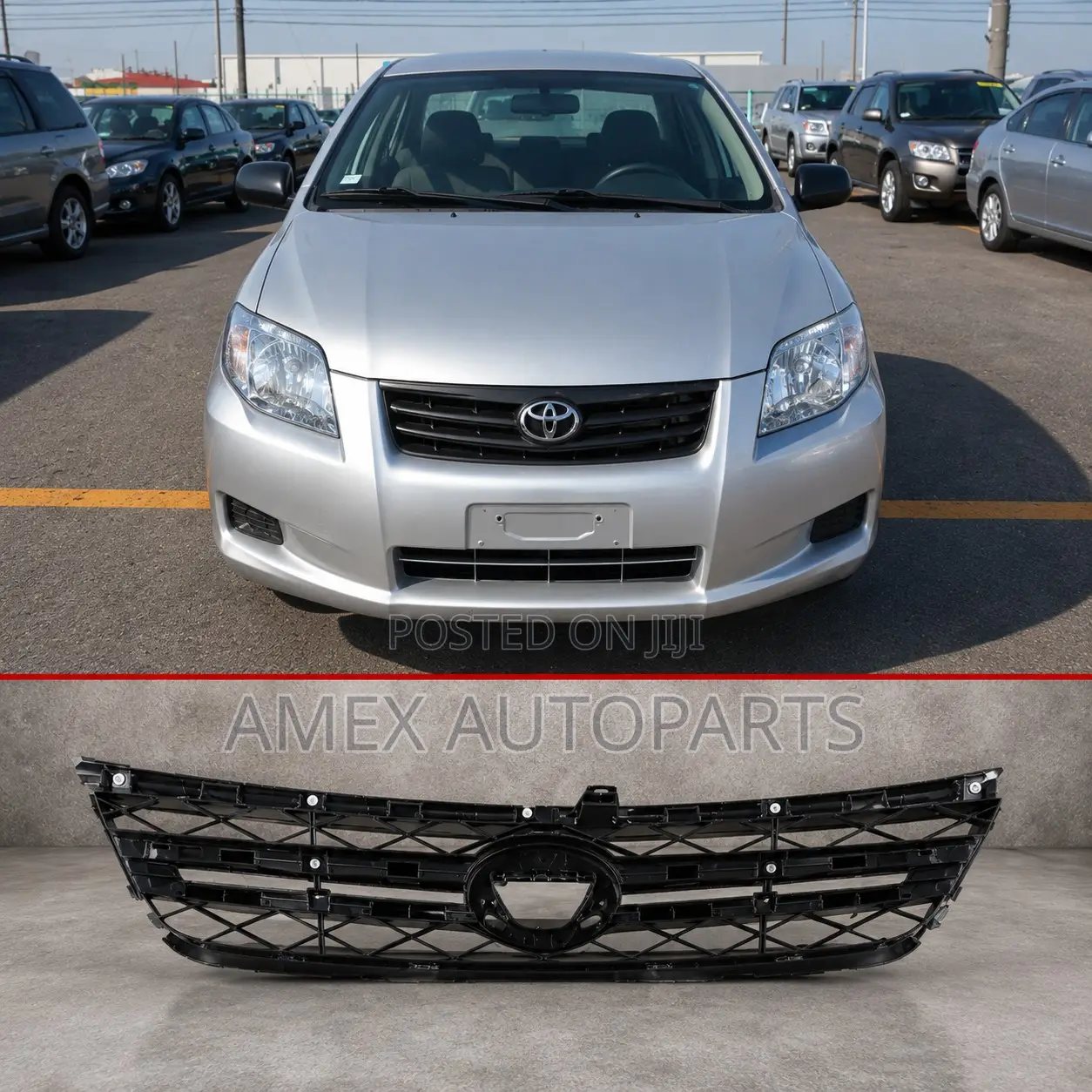 Front Grille Toyota Corolla Axio Fielder Nze141 2008 Black Model