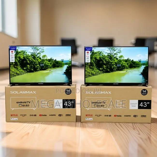 Flash Sale Solarmax 43 Inch Smart Android Digital QLED TVs