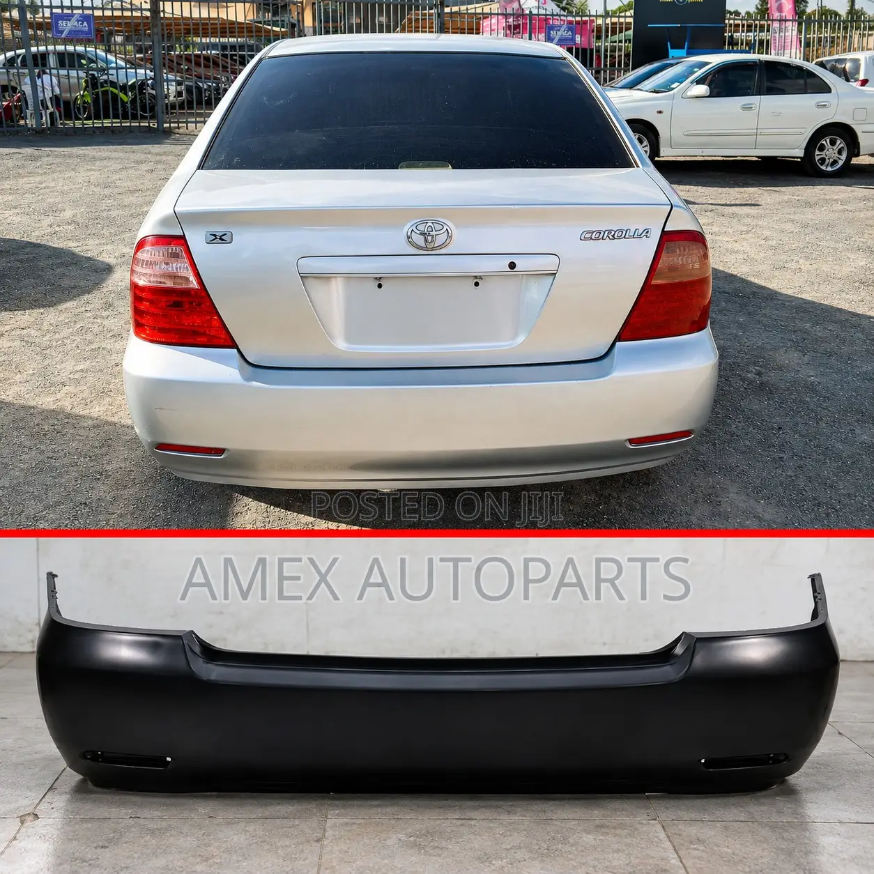 Rear Bumper Toyota Corolla Nze 2005 Onwards