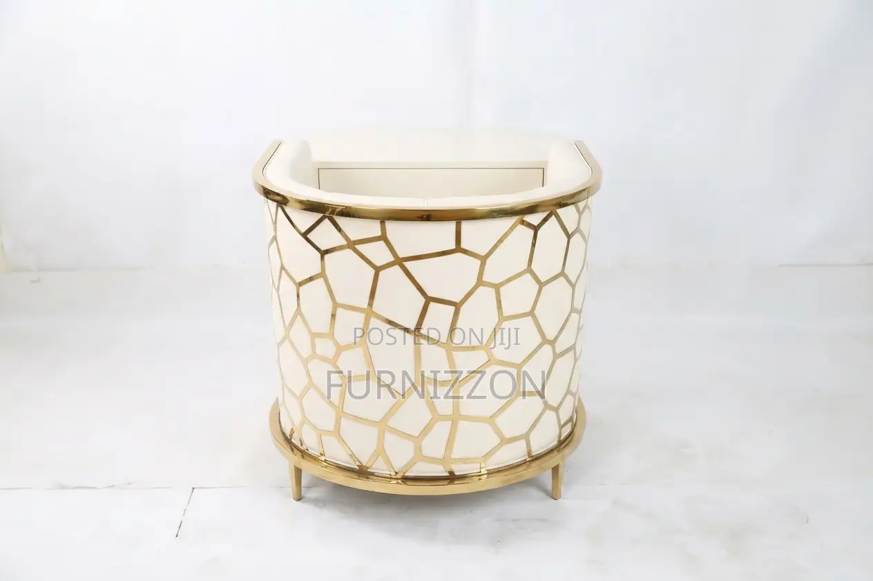 Golden Haven Curved Accent Chair