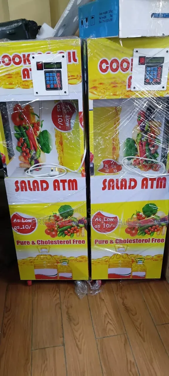Two Commercial 20-Litre Salad ATM Cooking Oil Dispensing Machines