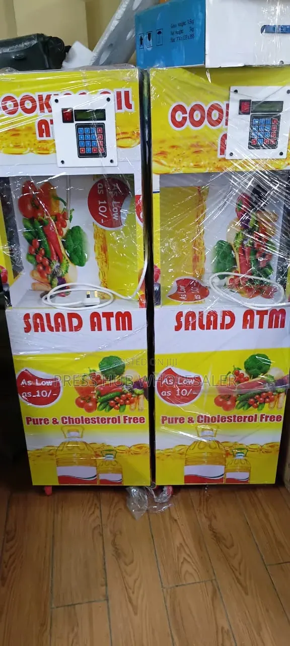 Two Commercial 20-Litre Salad ATM Cooking Oil Dispensing Machines