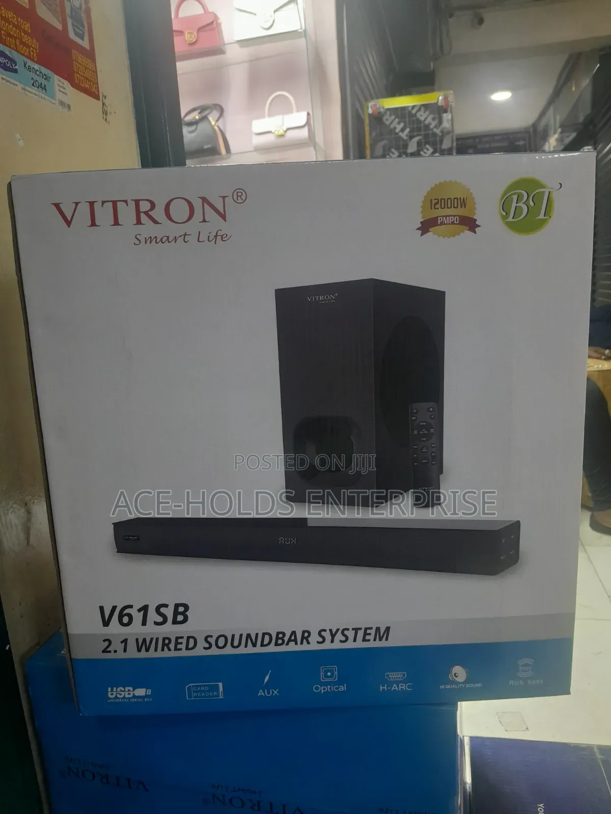 2.1ch Vitron V61SB Soundbar Speaker 120watts - Wired