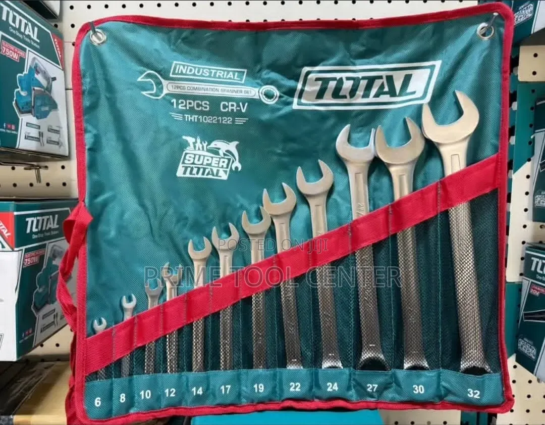 TOTAL THT-Piece Industrial Combination Spanner Set,