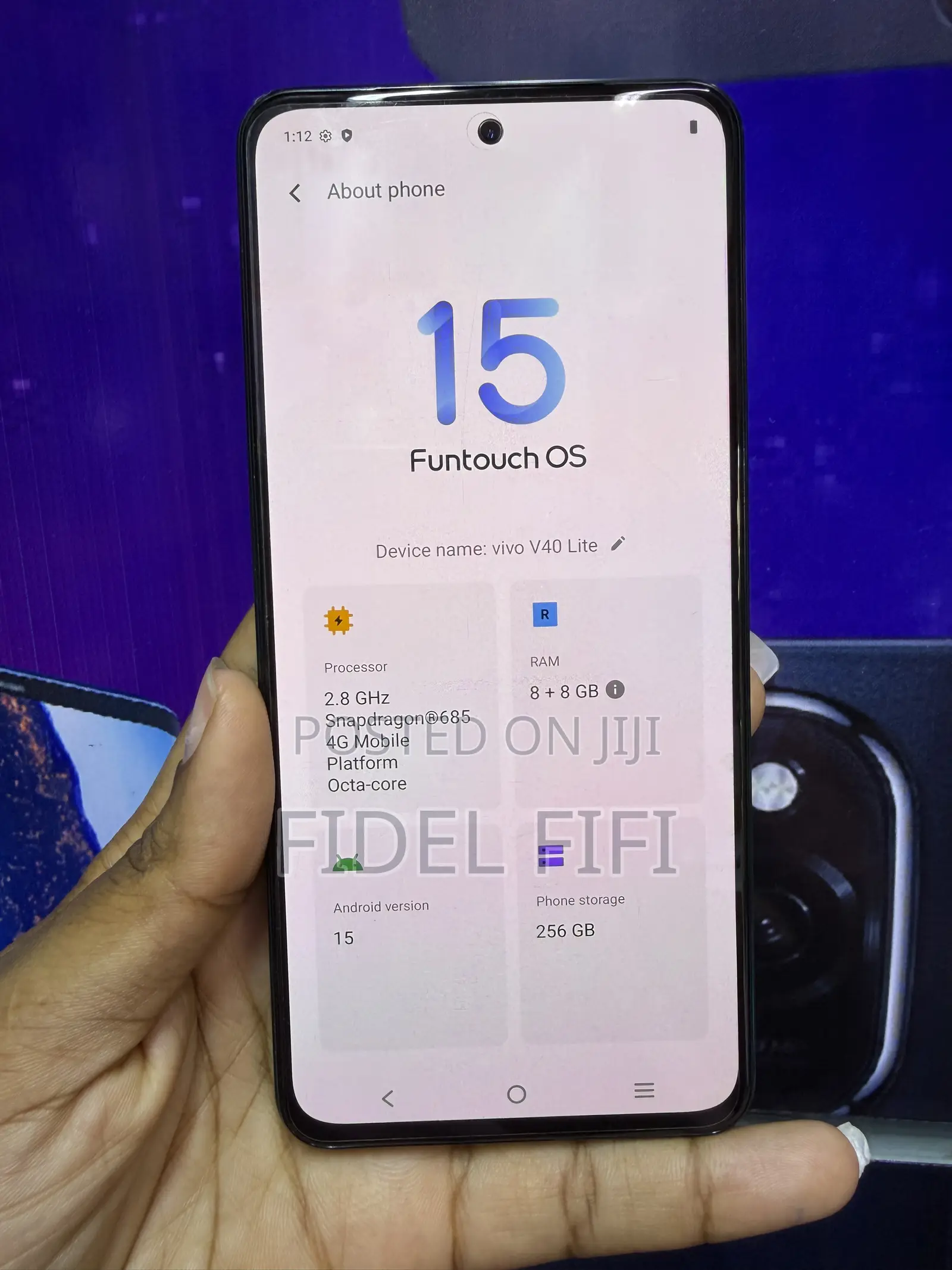 Vivo V40 Lite 256 GB Gray