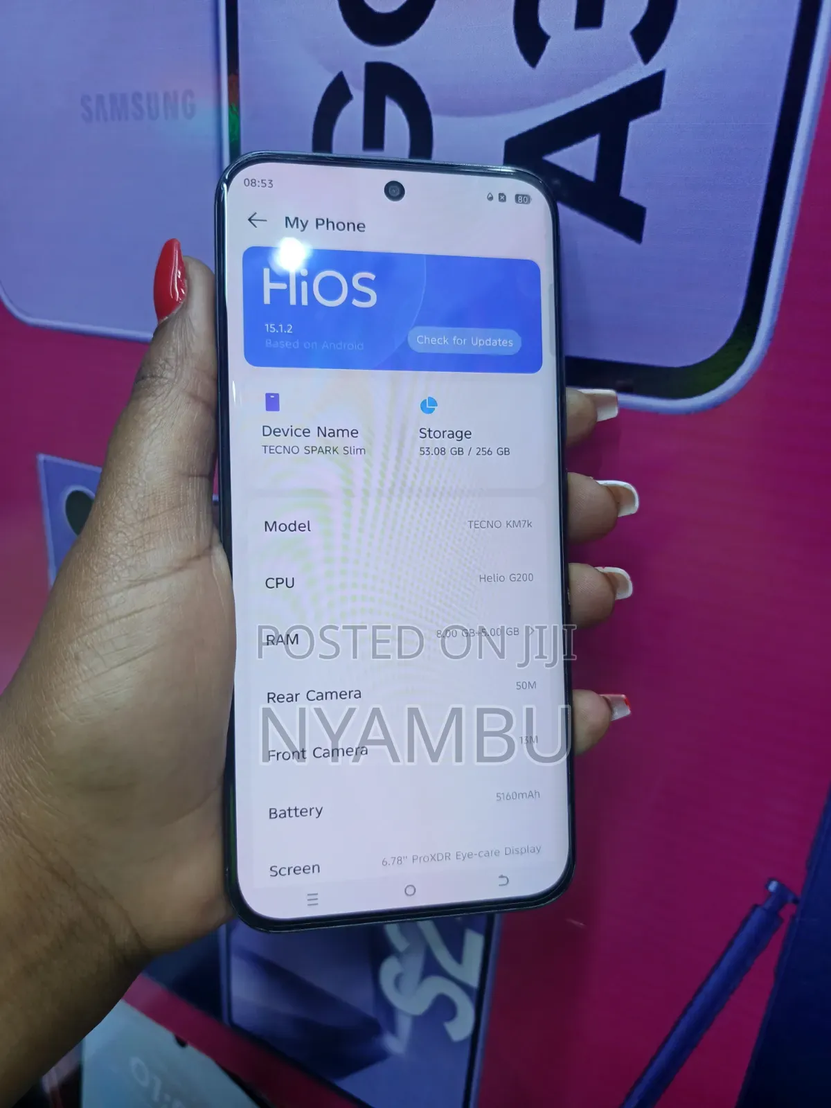 Tecno Spark Slim 256 GB Black