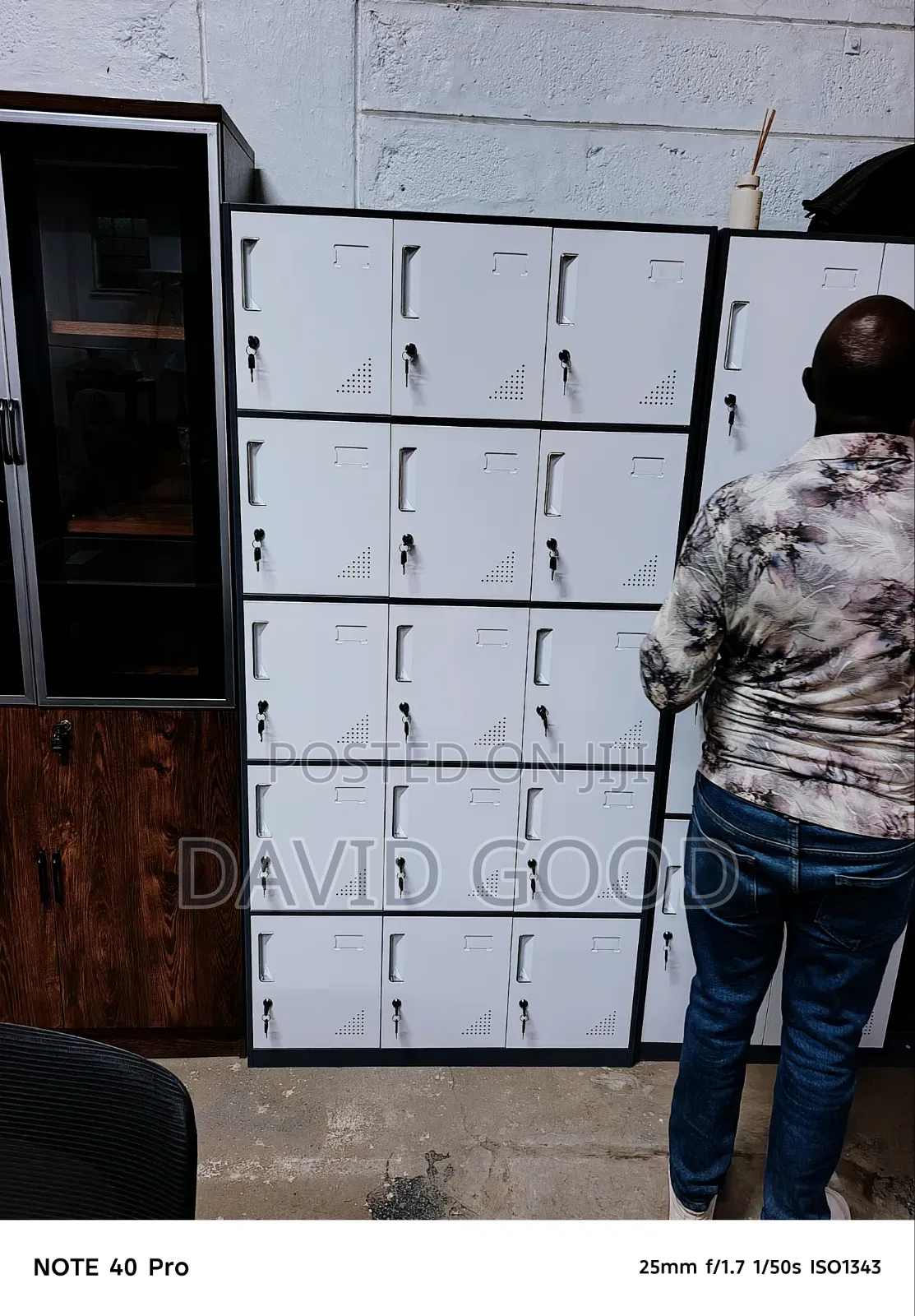 White 15door Cabinets
