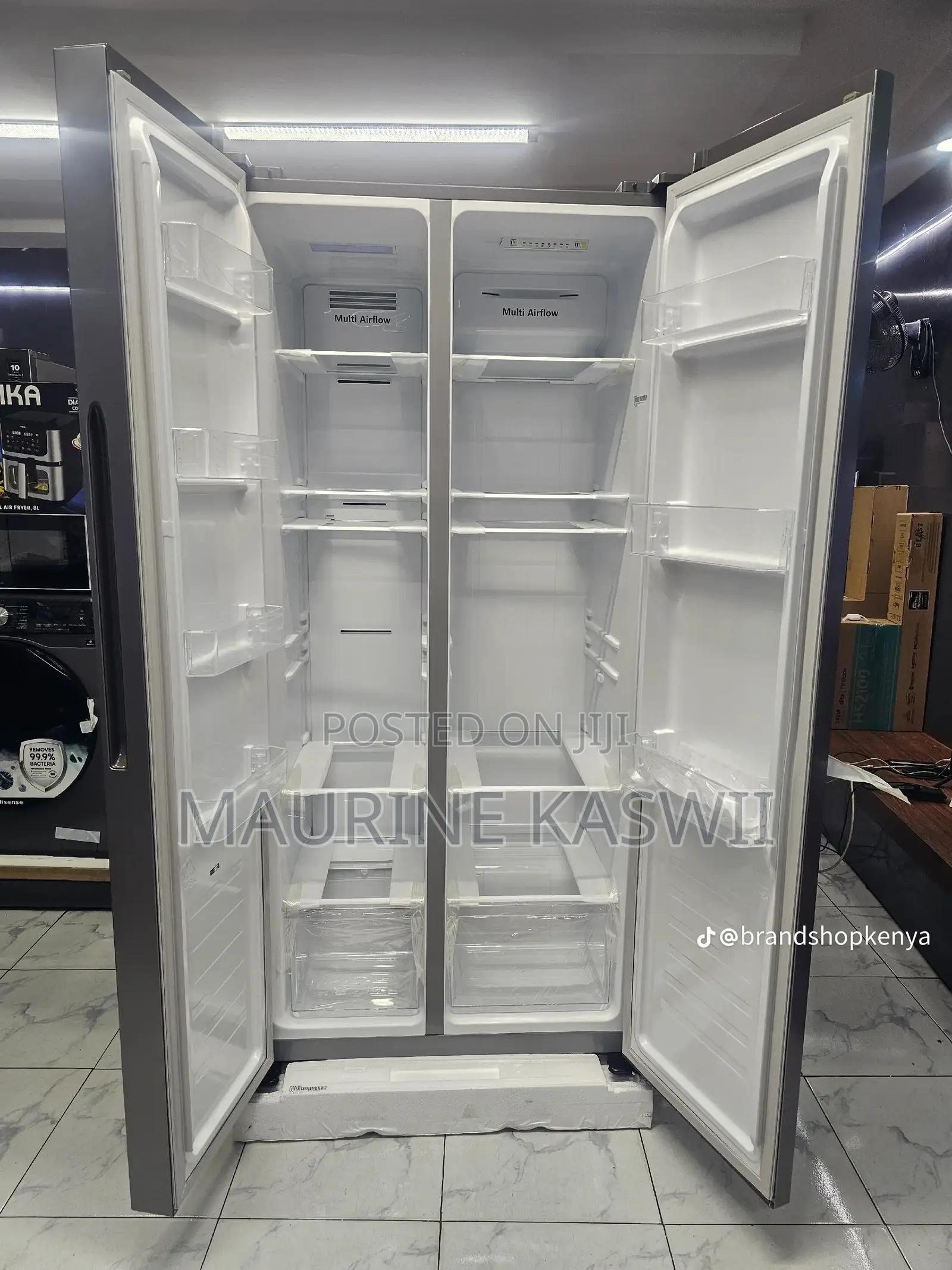 Hisense 441l Side by Side Inverted Technology Fridge