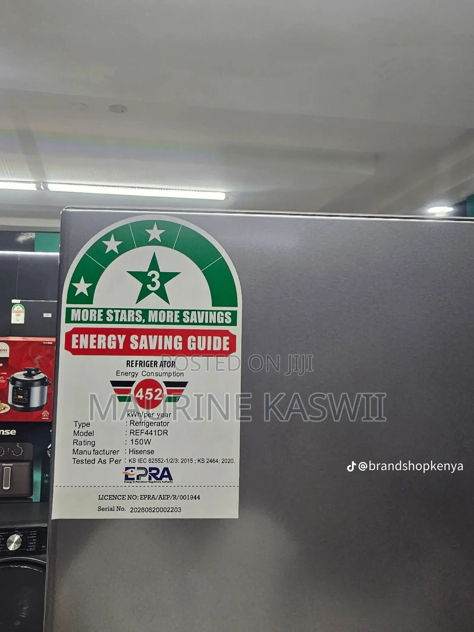 Hisense 441l Side by Side Inverted Technology Fridge