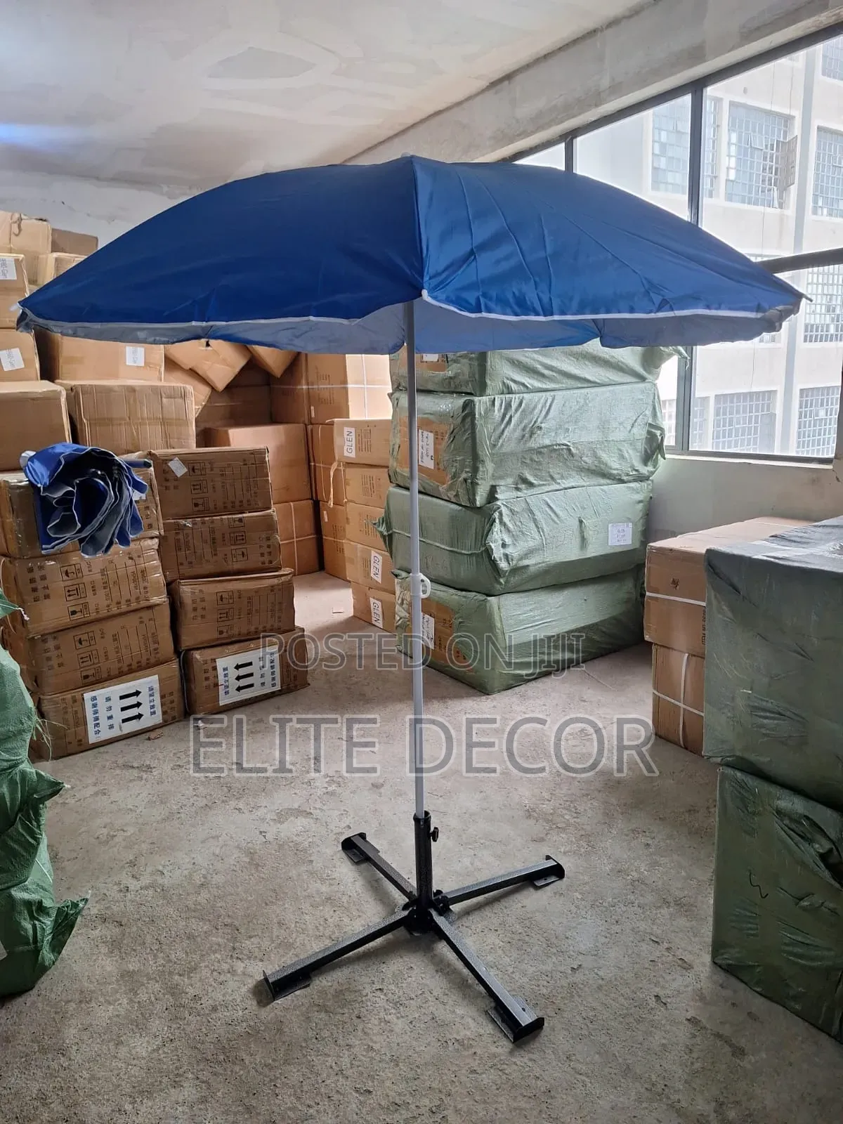 Big Size Garden Umbrella Shade With Stand – Outdoor Sun Protection