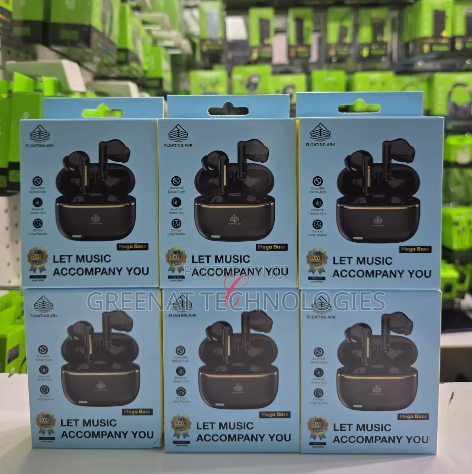 Floating Arc FTW-T221 Sound Shield Earbuds 30 Hours Mega Bass