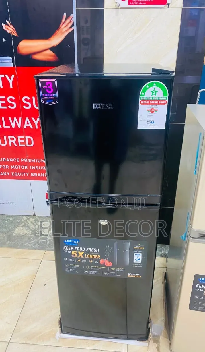 Ecomax 138L Double Door Refrigerator – Energy Saving Fridge Freezer