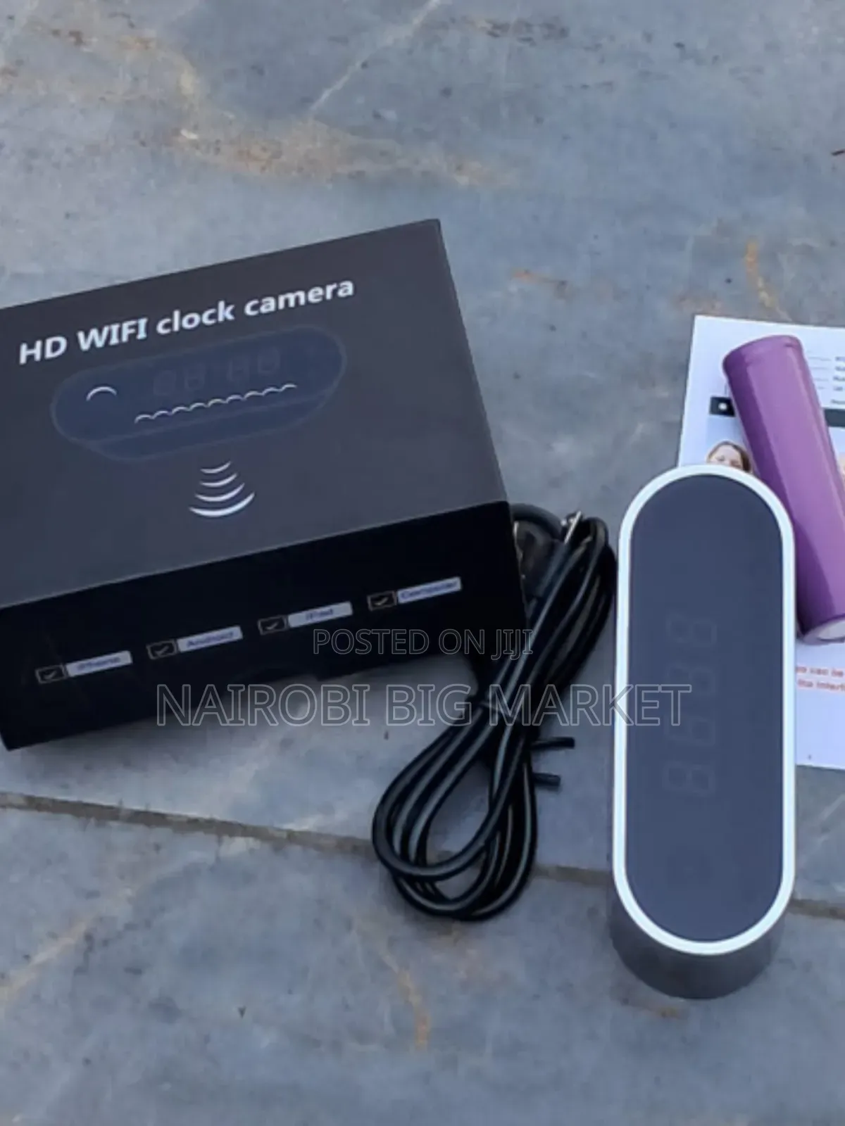 Table Clock Spy Camera